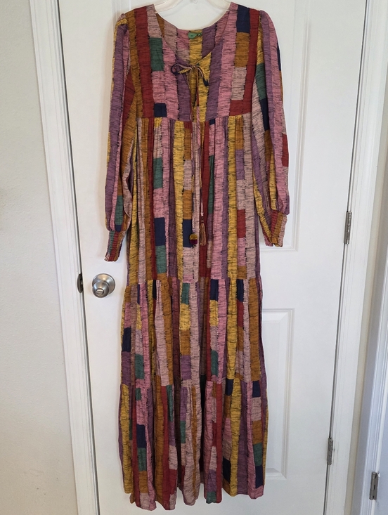 FARM Rio Dresses & Skirts - FARM Rio Multicolored Block Stripe Maxi Dress